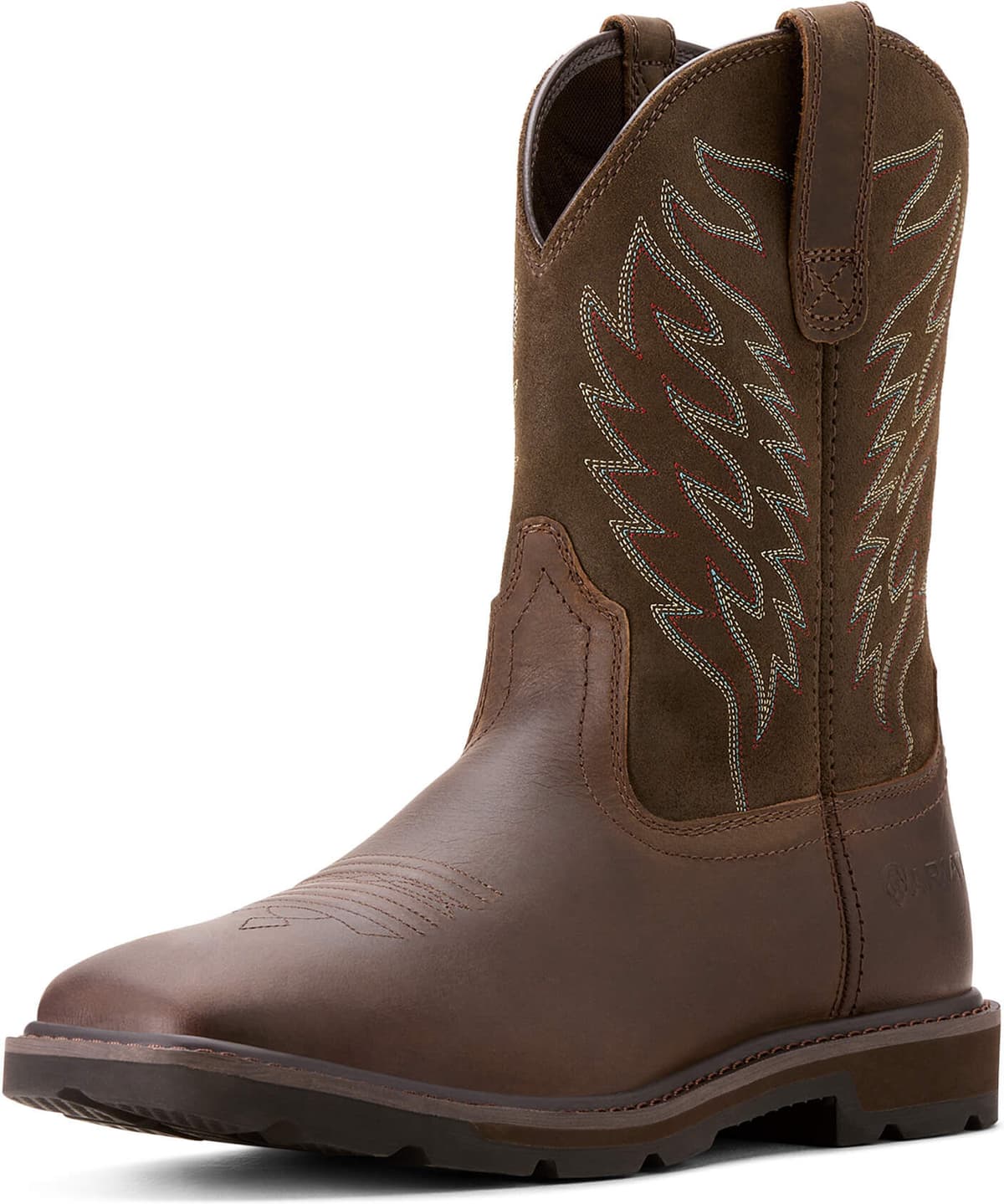 Men's Groundbreaker Work Boots in Brown, Size: 7.5 EE / Wide by Ariat