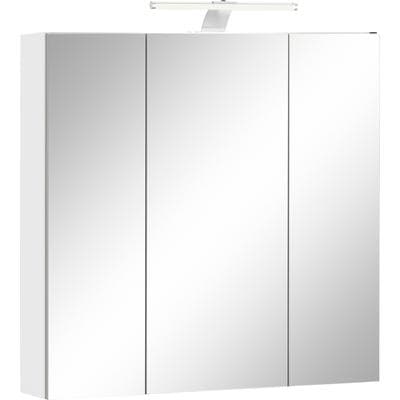 Spiegelschrank SCHILDMEYER "Lagona, Spiegelschrank, Made in Germany, B: 70 cm", weiß, B:70cm H:70,7cm T:15,7cm, FSC-zertifizierter Holzwerkstoff, Schränke, Spiegelschrank, Solide Verarbeitung - Dieses Produkt ist in Deutschland gefertigt