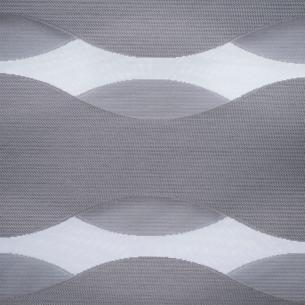 Doppelrollo LIEDECO "Wave" Gr. 7, grau, B:80cm H:150cm, Metall, Polyester, Rollos, Doppelrollo, Klemmfix-DUO-Rollo, Doppelrollo "Wave" grau 150cm, einseitig verschiebbar, 80cm