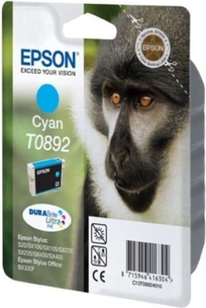 Epson Inktcartridge T089 (C13T08924010) Cyaan