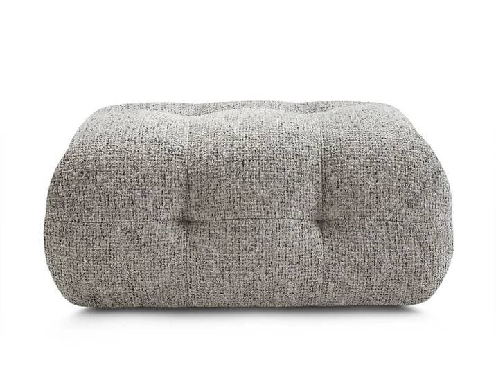 Hocker BOBOCHIC LAURA 62x98x44cm stoff chiniert taupe