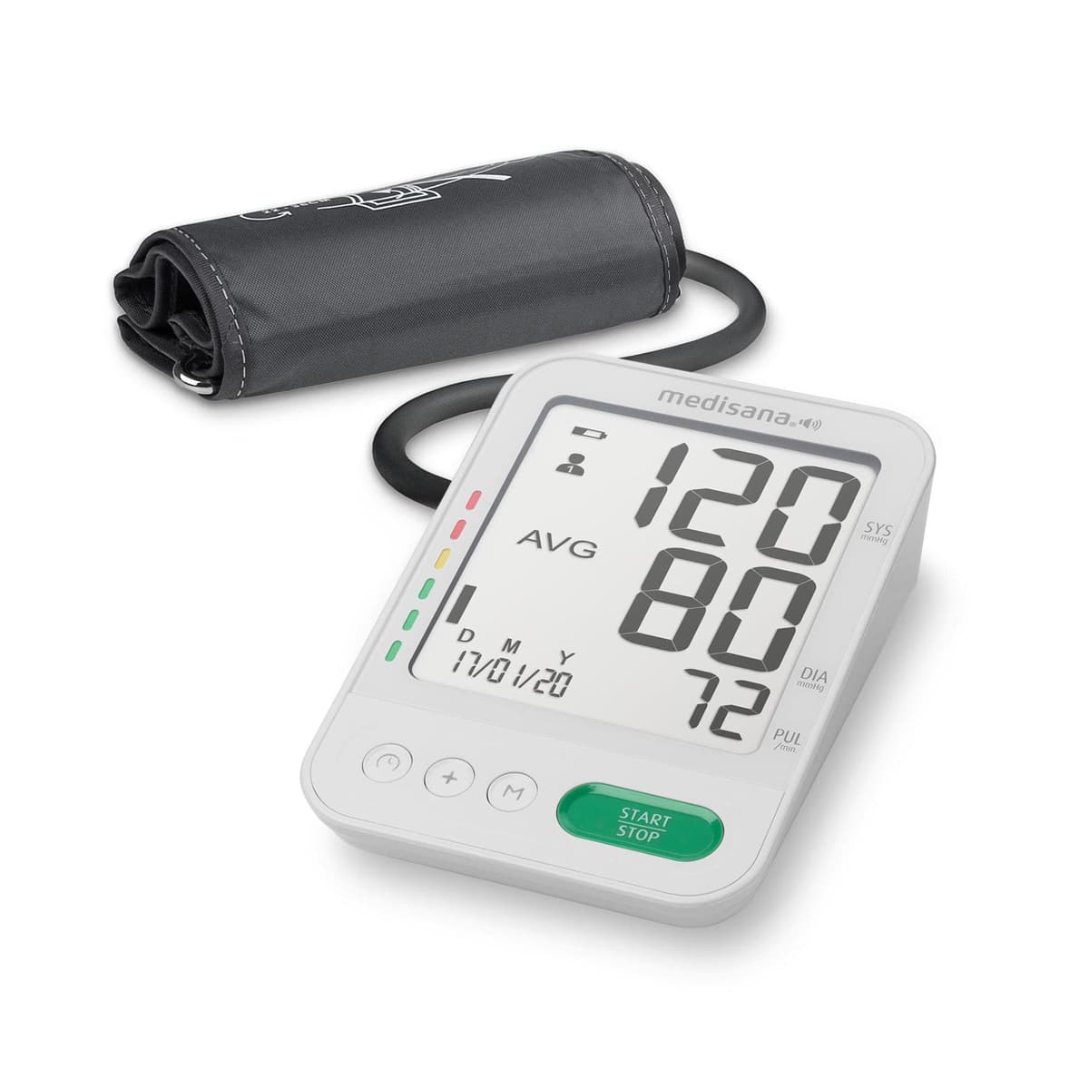 Medisana BU 586 Voice Oberarm-Blutdruckmessgerät weiß 51586