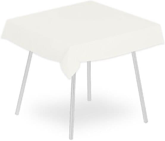 Pack Service Tovaglia Mono Bianco 120x120 cm 100 Pezzi
