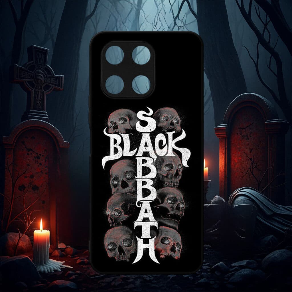 Szupitokok Black Sabbath - Temné lebky - pouzdro na Honor