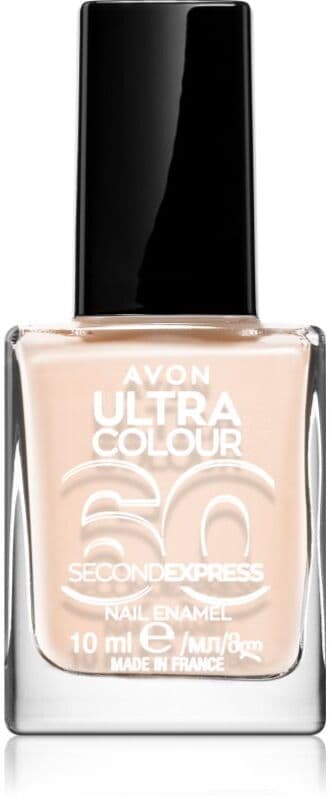 Avon Ultra Colour 60 Second Express βερνίκι νυχιών με γρήγορο στέγνωμα απόχρωση Think Fast Pink 10 μλ