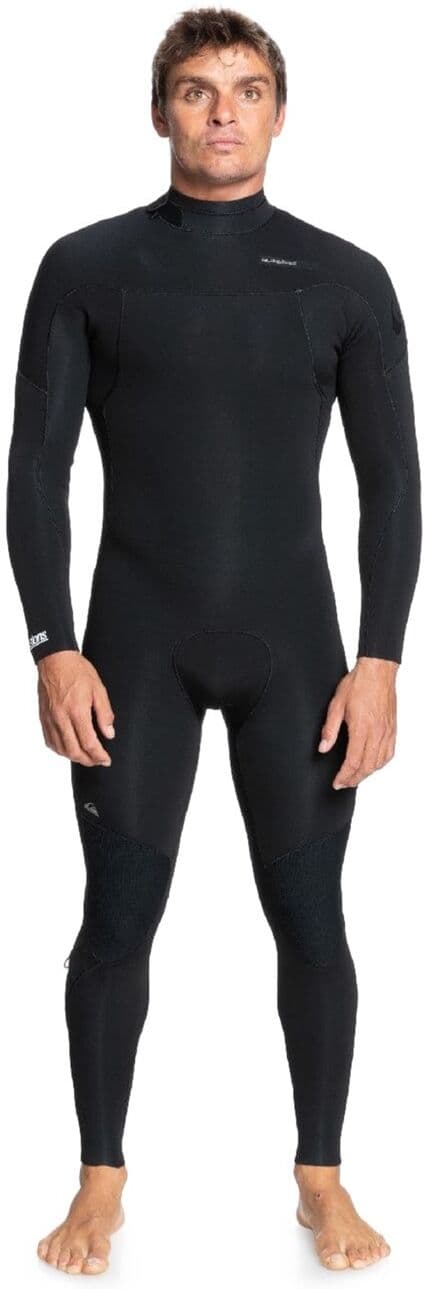 Neoprenanzug QUIKSILVER "3/2mm Everyday Sessions", Herren, Gr. XS/168-173cm & 55 -65 kg, schwarz, Obermaterial: 87% Polyester, 13% Elasthan., Sportanzüge