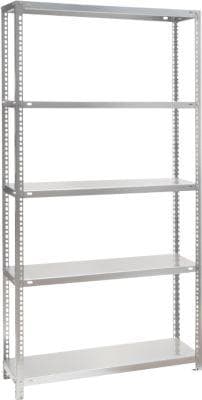 Grund-Schraubregal WR, 5 Fachböden, B 1300 x T 600 x H 2000 mm