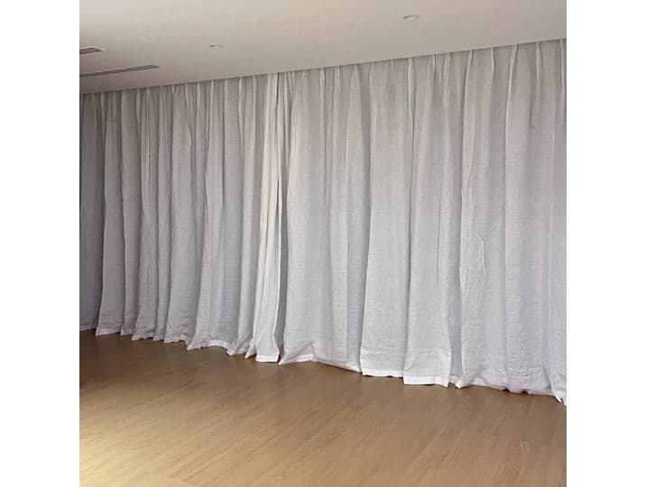 Rideau 100% lin pour la maison, salon, décoration intérieure, respirant, anti-moustiques, doux, blanc, personnalisable, style à crochets