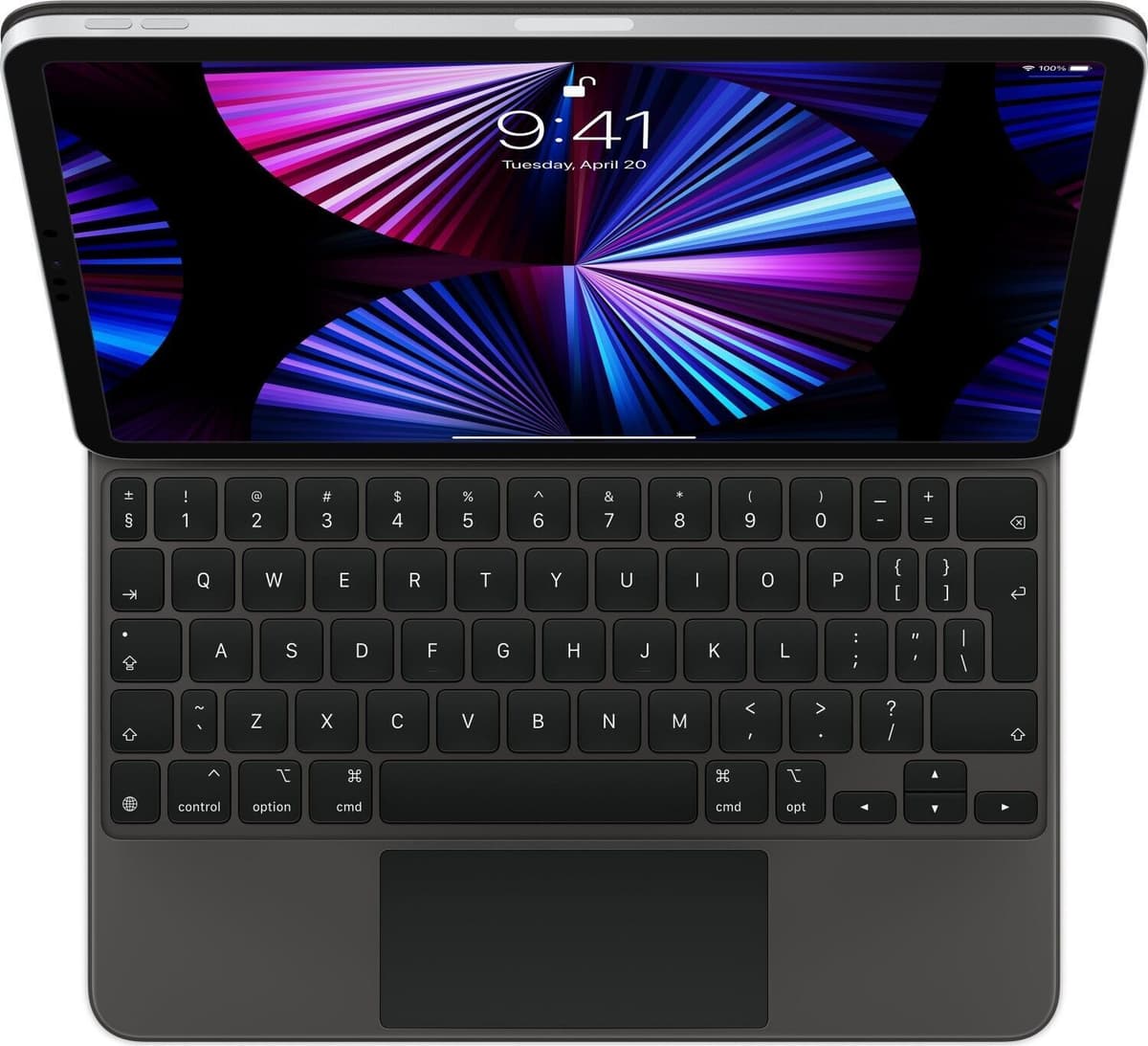 Apple Magic Keyboard (iPad)   iPad Pro 11" 2021 (MXQT2Z/A)   Czarny   Angielski międzynarodowy - Refurbished