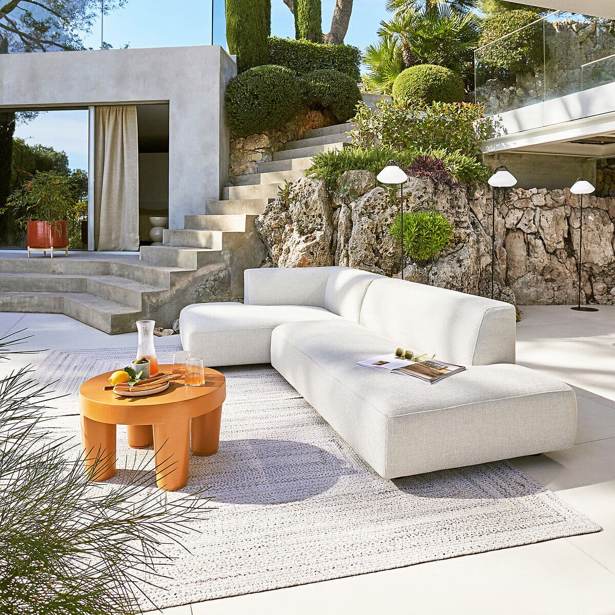 AM.PM Demi-canapé de jardin grand modèle Natté, Leki