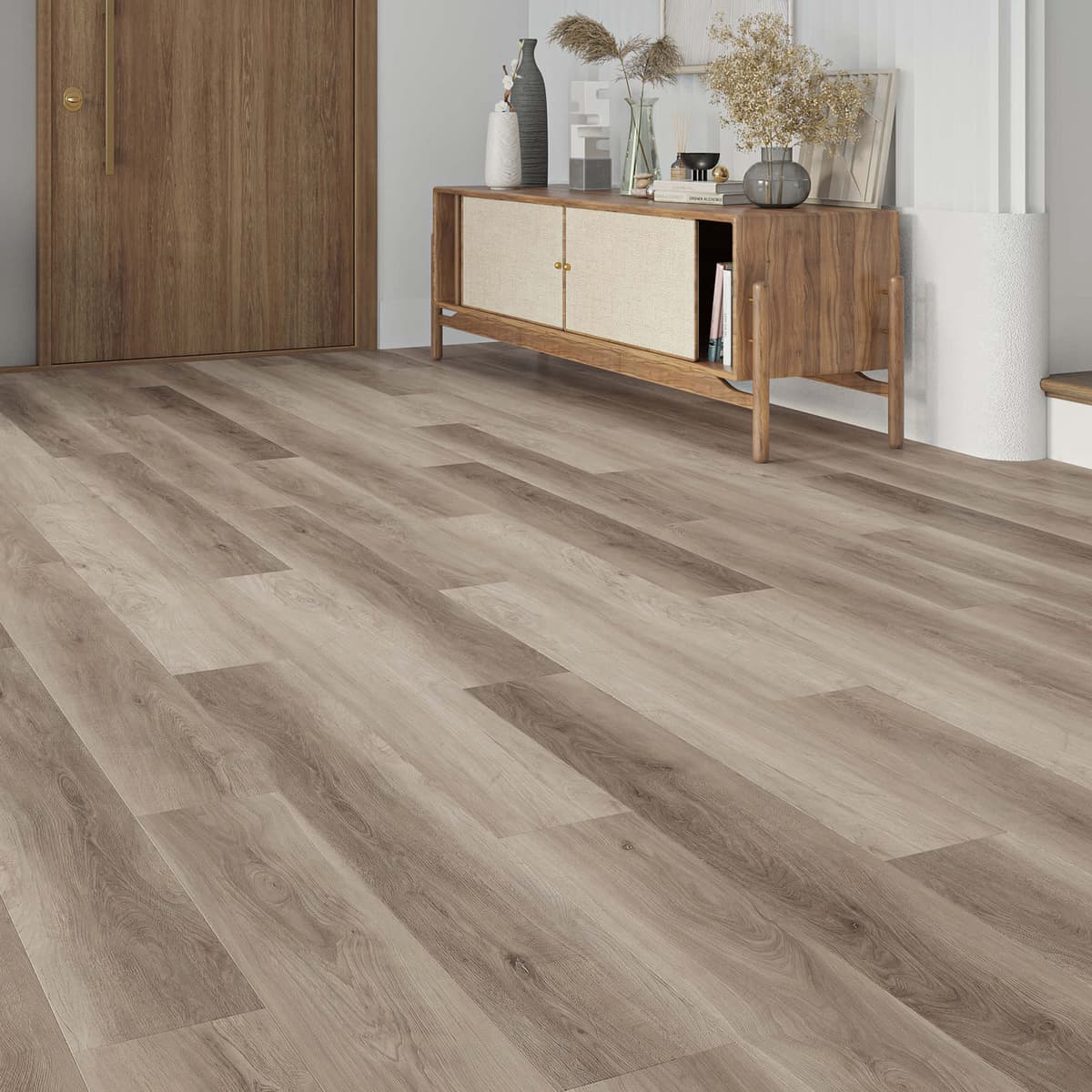 Luxury Flooring Natural 6.5mm Wood Effect LVT Luxury Vinyl SPC Click Flooring