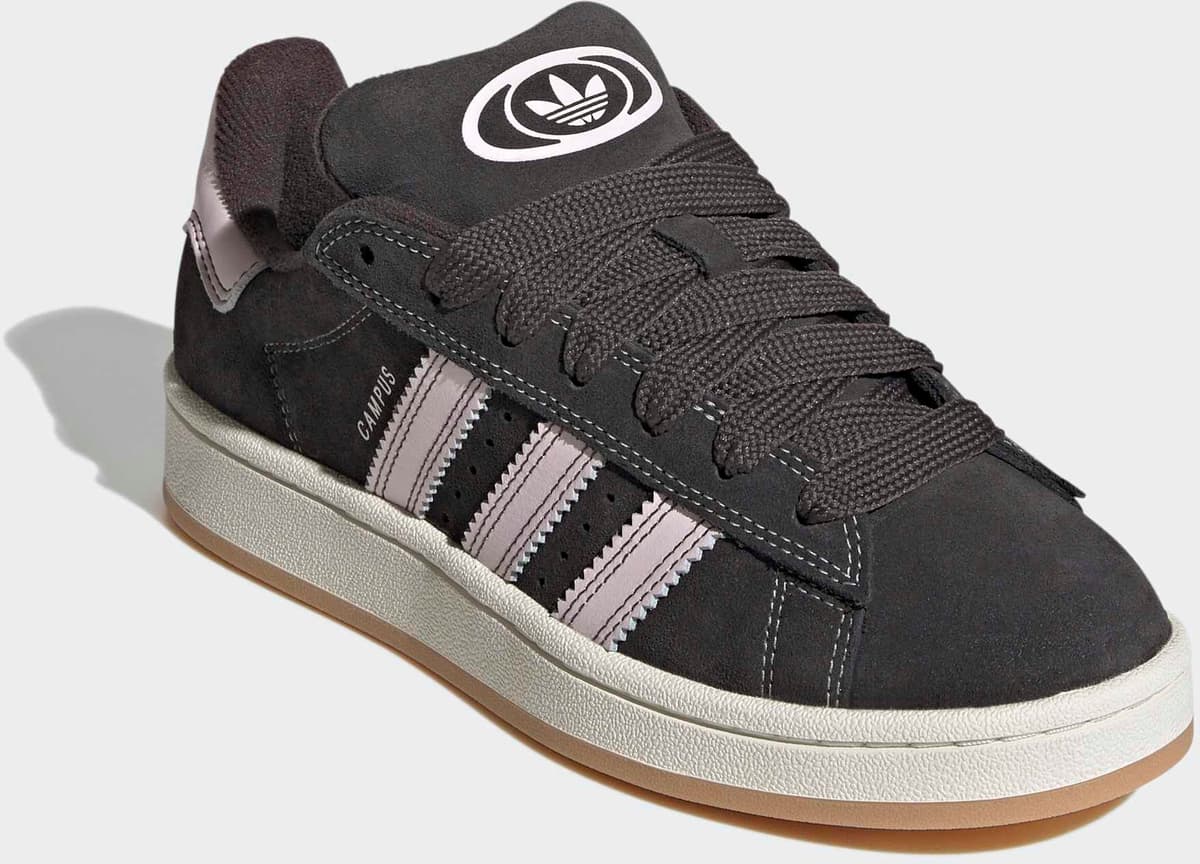 Sneaker ADIDAS ORIGINALS "CAMPUS 00S", Damen, Gr. 41, schwarz (utility schwarz, almost pink, core weiß), Leder, Schuhe Sneaker