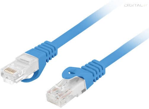 Lanberg PCU6-10CU-0100-B Cat.6 U/UTP LSZH CU AWG26 árnyékolatlan kék patch kábel 1m