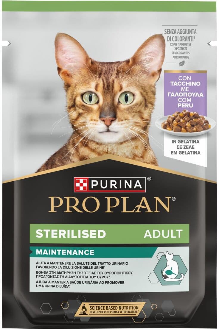 Purina Pro Plan Cat Adult Sterilised Busta Multipack 26x85G TACCHINO