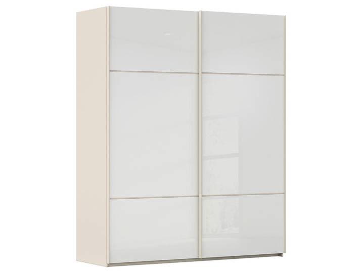 Novel Schwebetürenschrank, Weiss, Champagner, Glas, Holzwerkstoff, 4 Fächer, 162x223x68 cm, Typenauswahl, umfangreiches Zubehör erhältlich, In verschiedenen Grössen erhältlich, in verschiedenen Holzdekoren erhältlich, Schlafzimmer, Komplette Schlafzimmer und Serien, Schlafzimmerserie