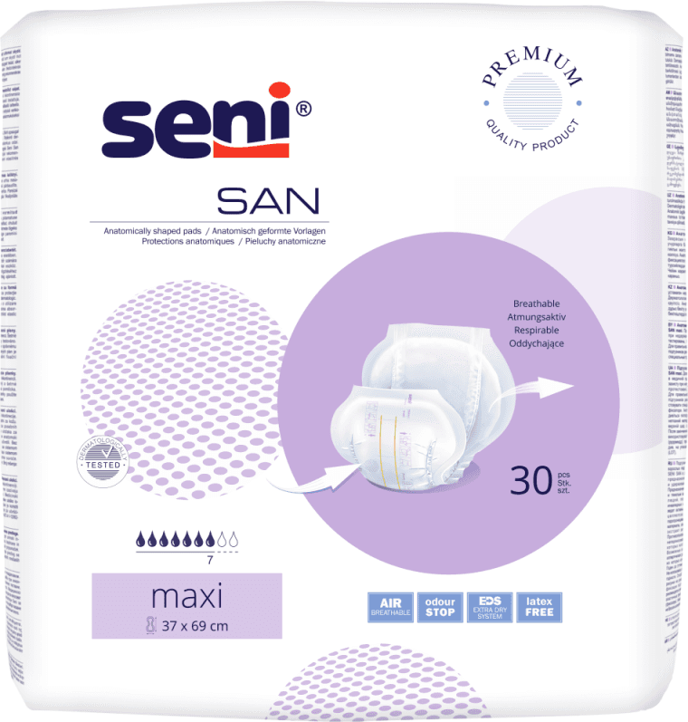 Seni San Maxi - 3 paquets de 30 protections