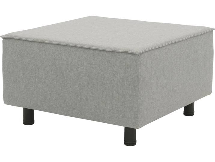 Polsterhocker DOMO COLLECTION Sonna, individuell erweiterbar , silber, B:73cm H:43cm T:73cm, 100% Olefin, Hocker, Polsterhocker, Polsterhocker für Terrasse, Garten und Balkon, speziell für Outdoor