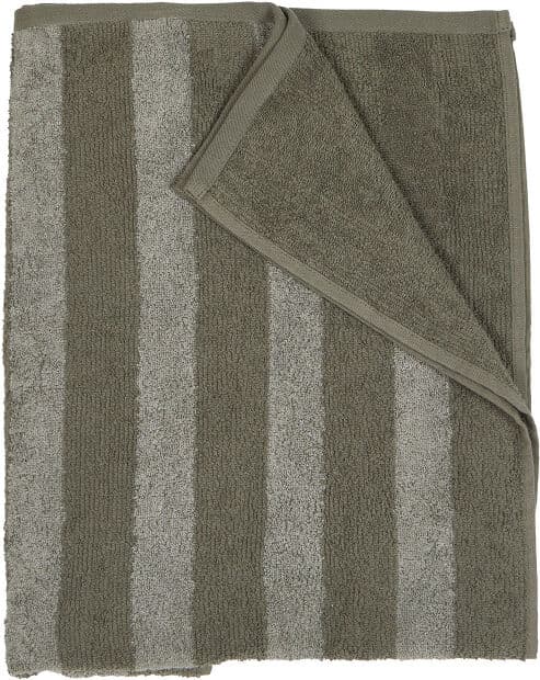 SoffaDirekt Rand Frottéhandduk 70x140 Grön