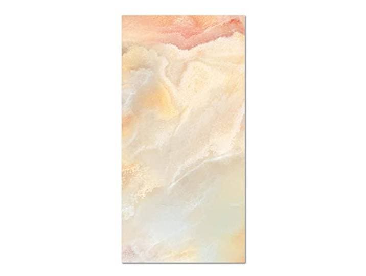 Panorama Tapis du Sol Salon - Différentes Tailles - (Marbre Orange 300x200 cm)