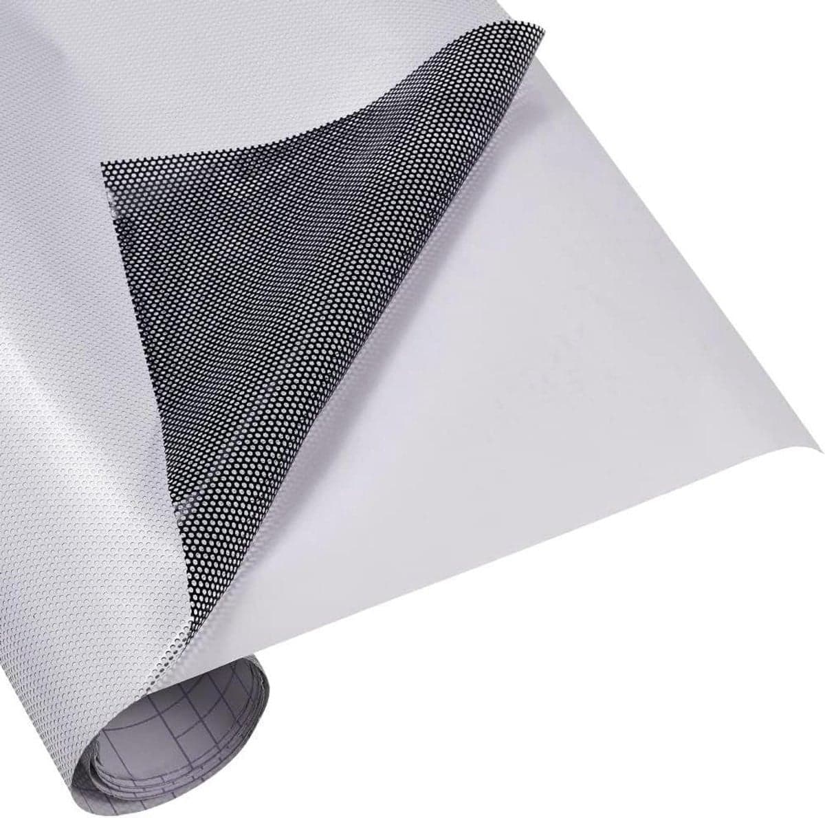 Raamfolie Privacyfolie Wit-zwart 50 x 200 cm