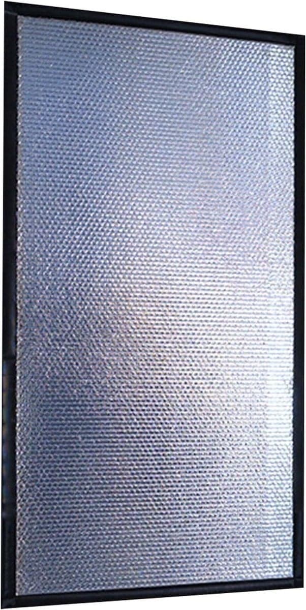 Zwarte herbruikbare raamfolie met klittenband voor zonwering en privacy, 70 x 110 cm