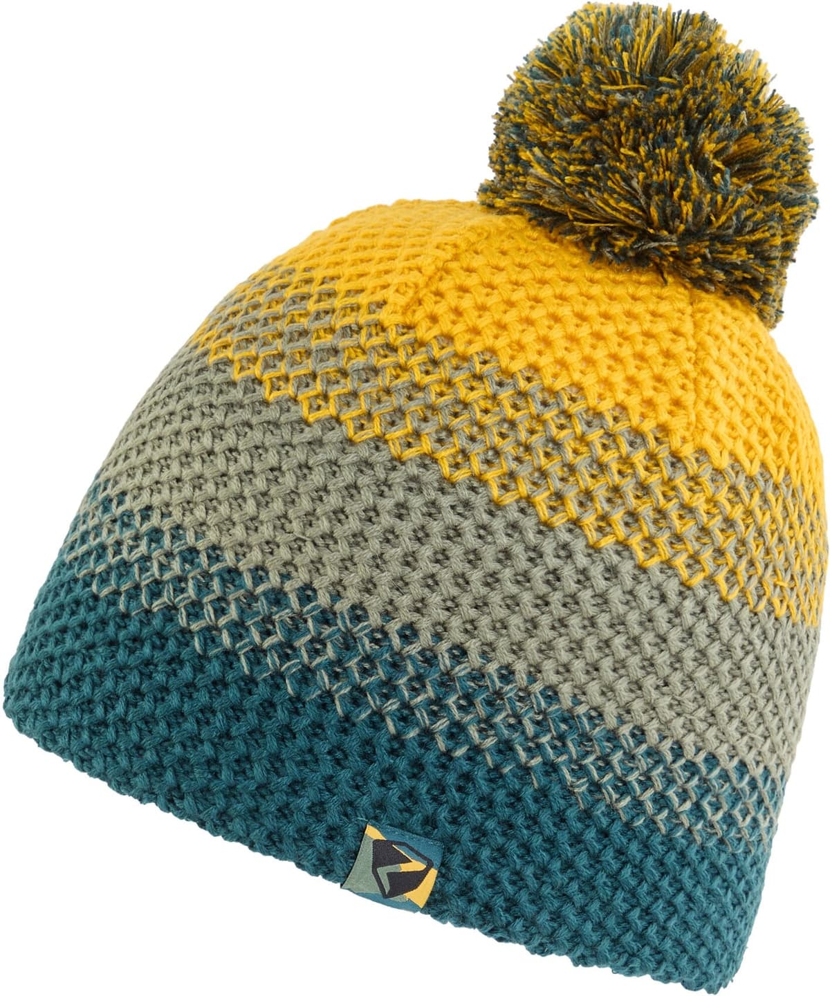 Strickmütze ZIENER "ISHI-Z JUNIOR", Jungen, bunt (dusty grün), Materialmix, Mützen Strickmütze, warm, weiches Fleecefutter, reflektierende Elemente