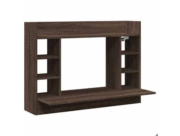 NOUVEAU Bureau mural chêne marron 105x48x75 cm - Bois d'ingénierie - VIDAXL - Bureau &1_29725