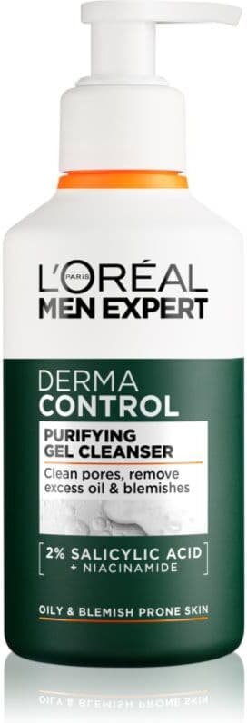 L’Oréal Paris Men Expert Derma Control τζελ καθαρισμού με νιασιναμίδη 260 ml