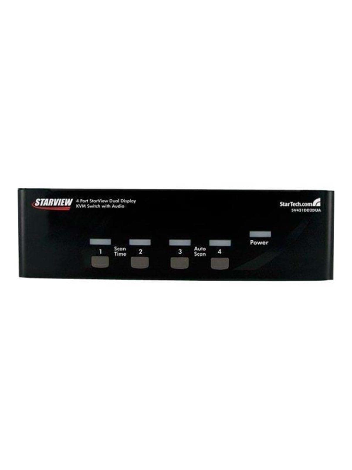 StarTech.com 4 Port Dual DVI USB KVM Switch w/ Audio & USB Hub - KVM / Audio / USB Switch - 4 Anschlüsse