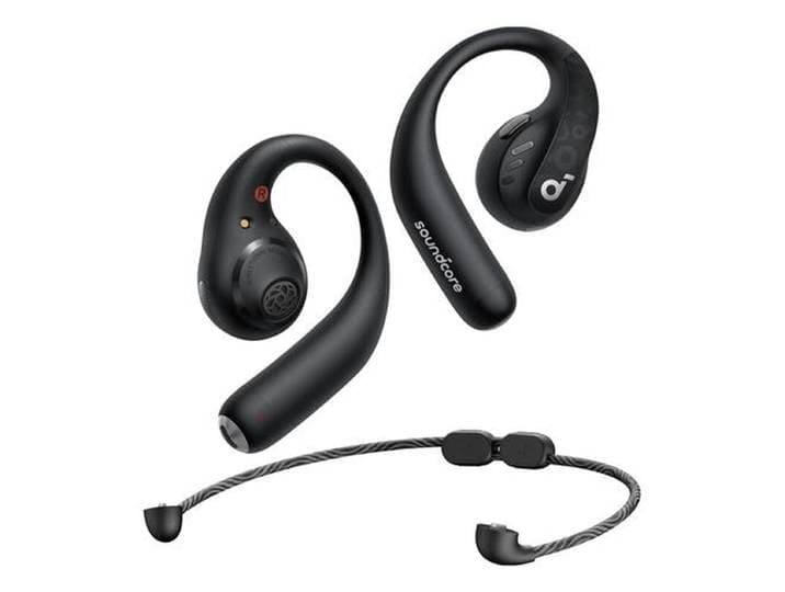 Soundcore AeroFit Pro oordopjes met haak draadloos voor bellen/muziek/sport/alledaags bluetooth zwart