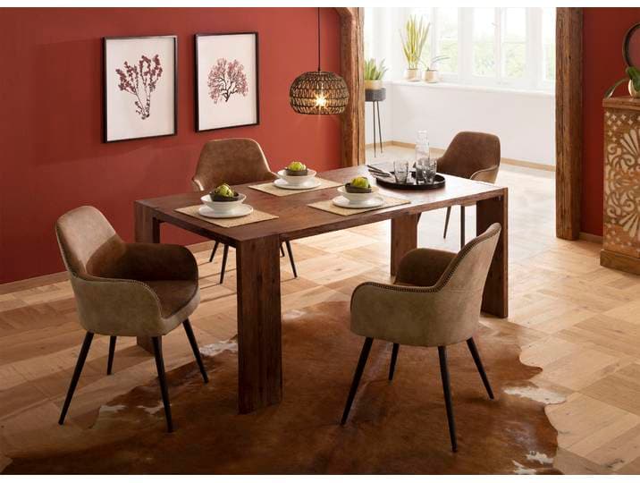 Esstisch OTTO HOME Marbella , braun, B:180cm H:75cm T:90cm, Tische, Esstisch, aus massivem Akazienholz