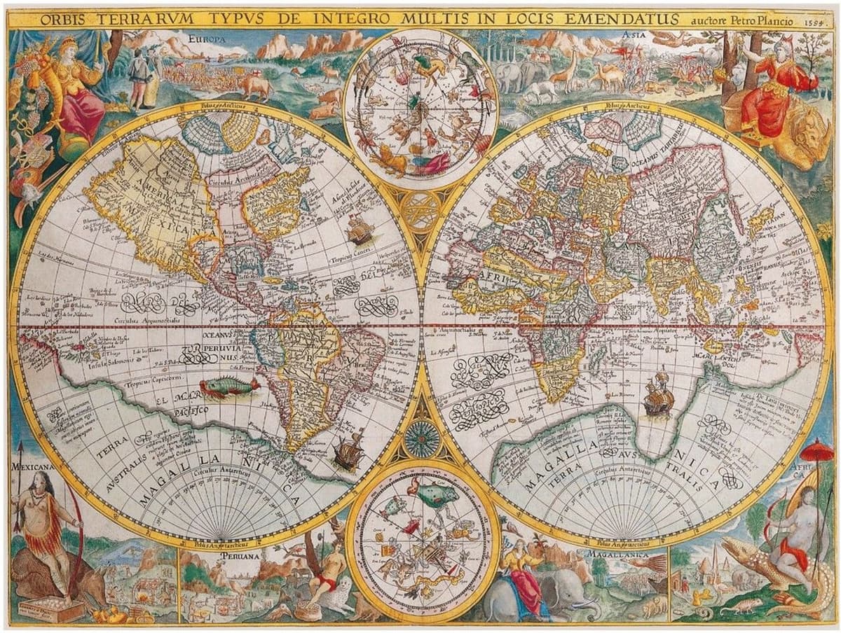 Ravensburger Puzzle: World Map 1594 (1500pcs) (12000716)