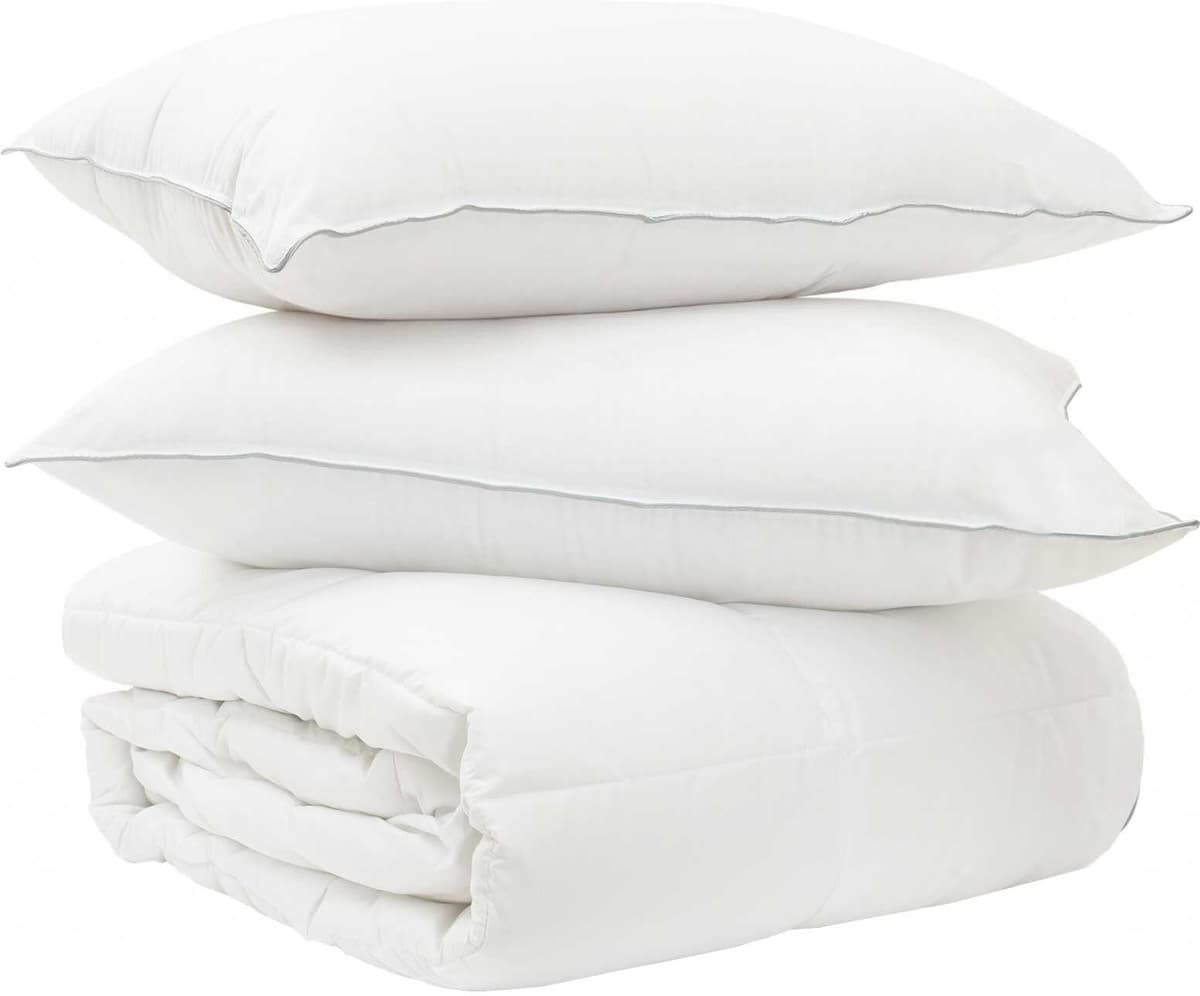 vidaXL Ensemble de couette et oreillers de lit 3 pc 260 x 220 cm Hiver