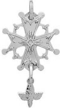 Mon Premier Bijou Croix Huguenote - Or blanc 18ct