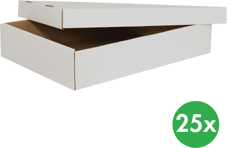 B2B Partner Krabice, 580x380x100 mm, 25 ks, hnědá