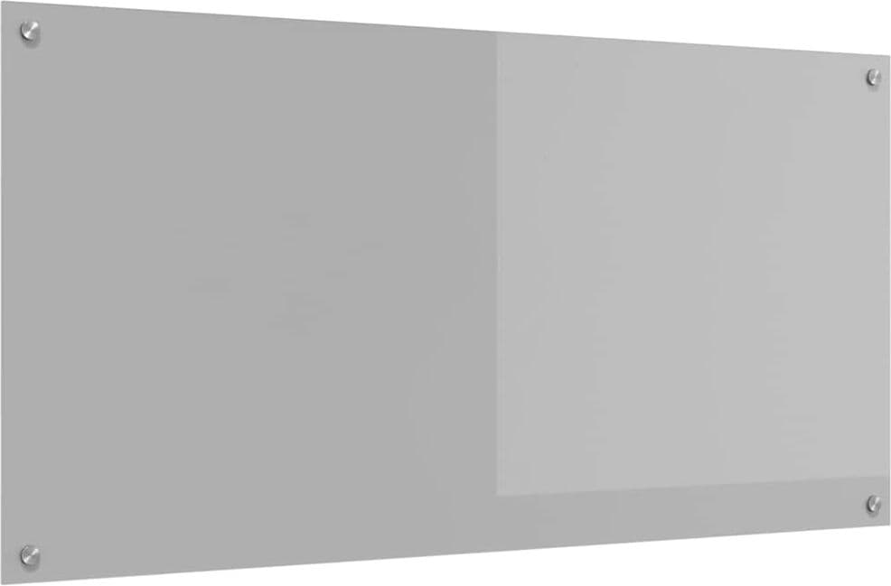 vidaXL Crédence de cuisine Gris clair 120 x 60 cm verre trempé