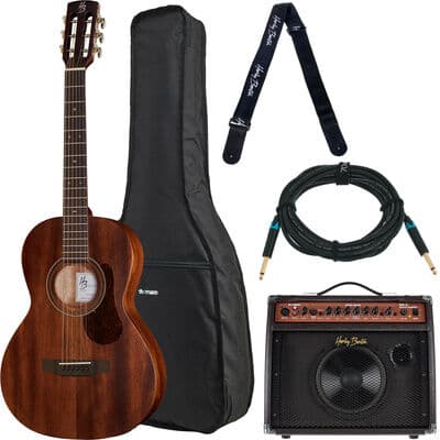 Harley Benton Custom Line CLP-15ME Bundle Natur matt