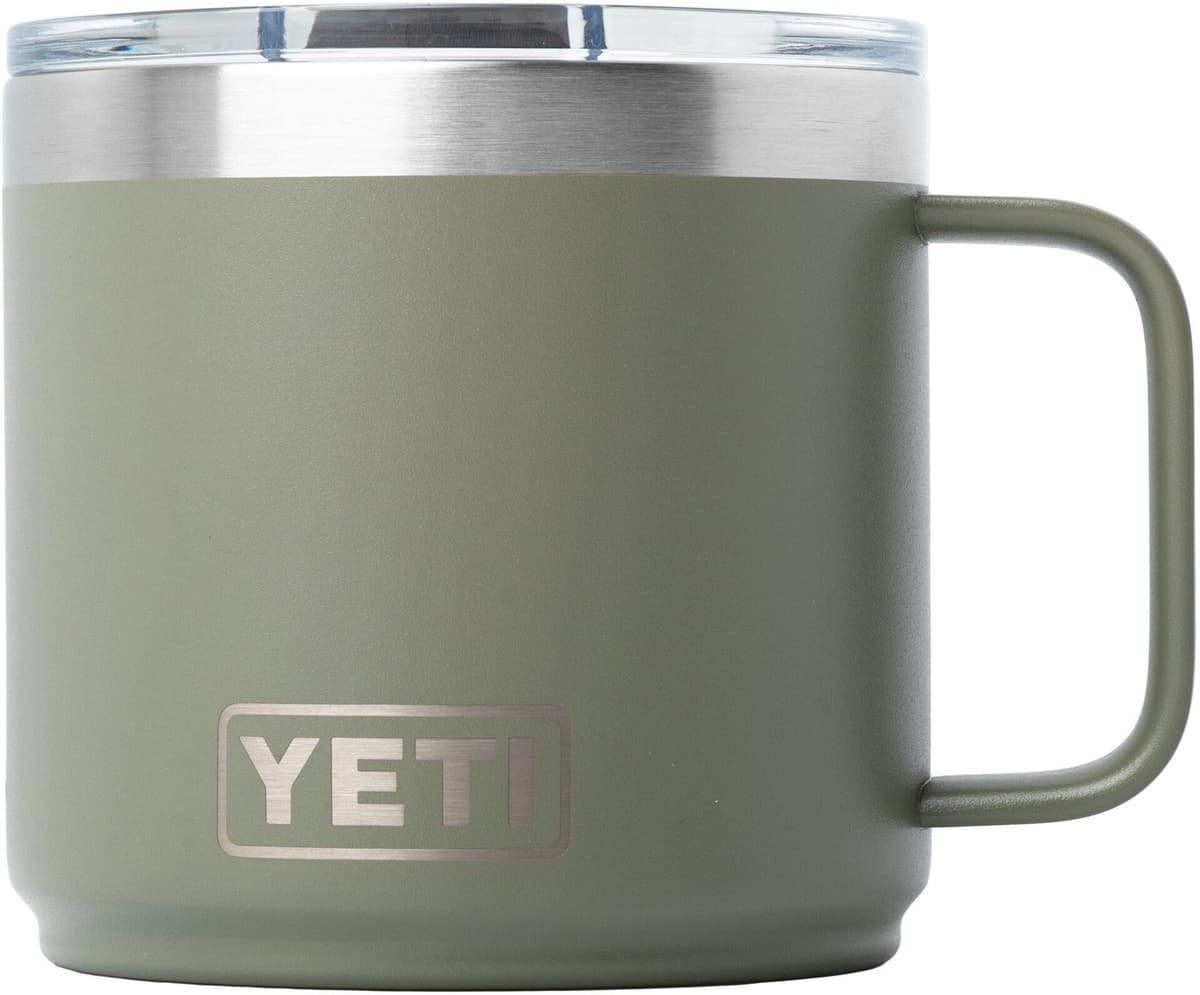 Kubek termiczny Yeti Rambler Stackable Mug 2.0 14oz Mag Slider Lid, Pampa Green, sztaplowany z pokrywką, 414 ml