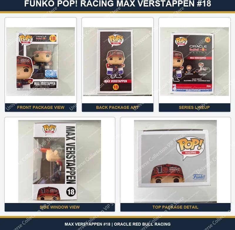 Funko POP Formula 1 Max Verstappen Collectible Vinyl Figure Racing Driver Character Display Ornament Decor Gift for Fans