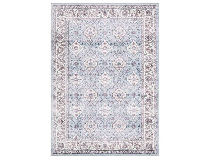 Tapis vintage lavable bleu 240x340cm