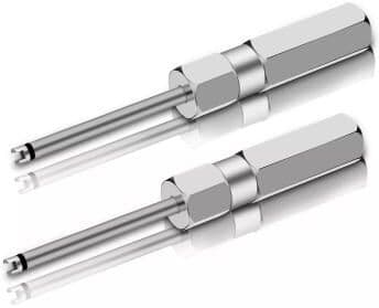 Multicon Wholesale Hub Schrader Valve Core Removal Tool, Valve Stem Core Remover, Aluminum And Stainless Steel Tire Valve Core Extractor Schrader Valve Core Removal Tool, Valve Stem Core Remover, Aluminum And Stainless Steel Tire Valve Core Extractor