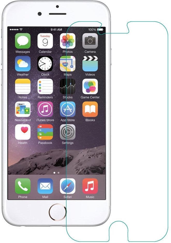 INCOVER iPhone 6 / 6s Skjermbeskytter i Herdet Glass - Gjennomsiktig