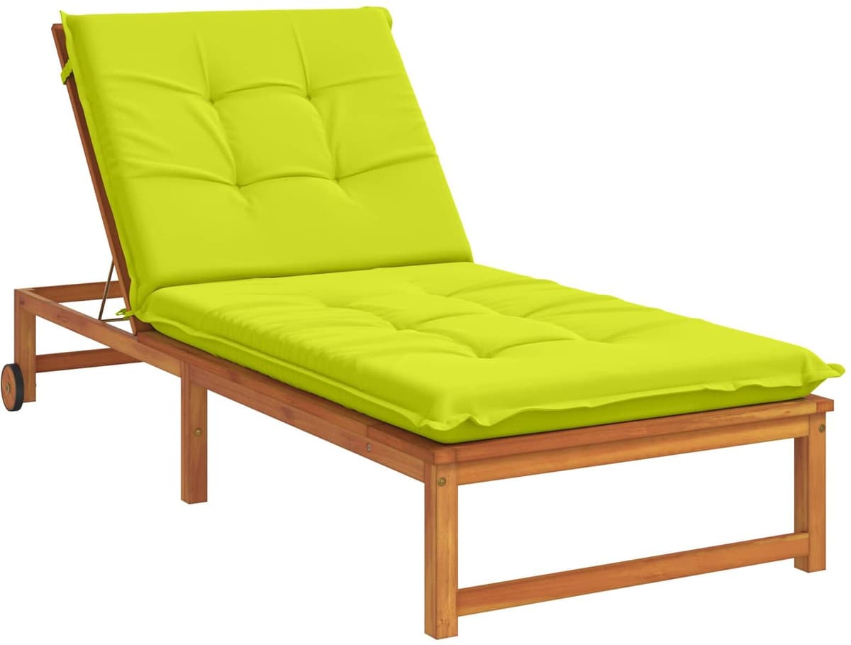 vidaXL Coussin de transat GEMERT 100 % polyester Vert vif.