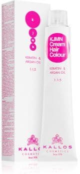 Kallos KJMN Professional Cream Hair Colour Keratin & Argan Oil coloração de cabelo com queratina e óleo de argan tom 7.1 Medium Ash Blond 100 ml. KJMN Professional Cream Hair Colour Keratin & Argan Oil