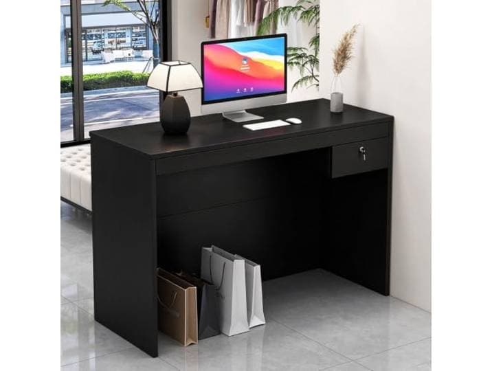 Empfang Empfangstheke Schalter Kasse Schließbarer Schubladenschrank für Salon Kleinen Laden(120cm/47.24in)
