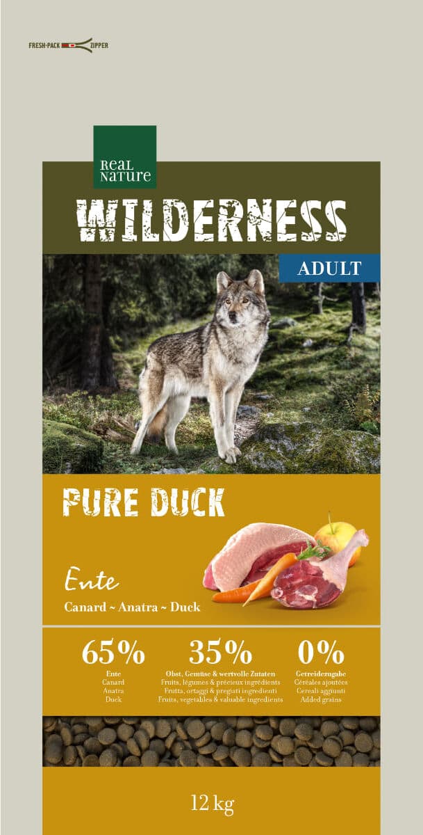 Real Nature Wilderness Dog Pure Anatra 12KG