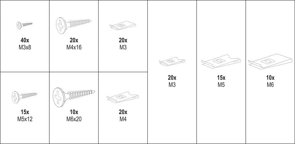 YATO YT-06780 Assortment, fasteners
