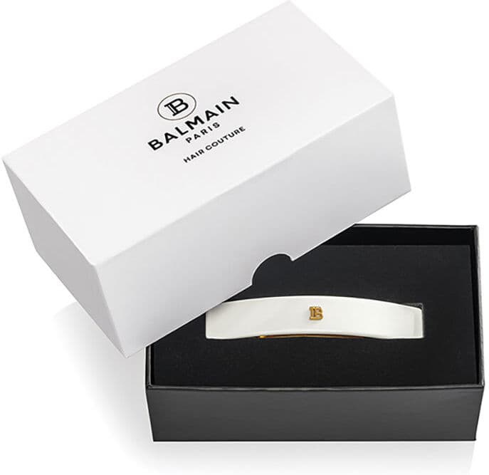 Balmain Hair Presilha de cabelo média #Branca 1 unidade