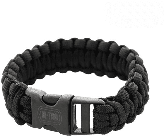 M-Tac Paracordarmband  (Färg: Svart, Storlek: Large)