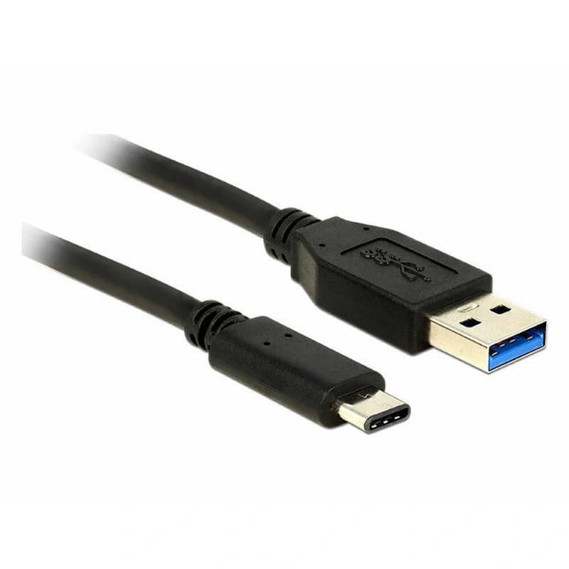 Delock USB 3.2 Cable USB-C male - USB-A Μαύρο 0.5m 83869